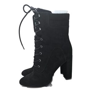 Black Lace-Up Women's Boots